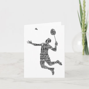 Badminton Player Shuttle Boys Youth Men Karte