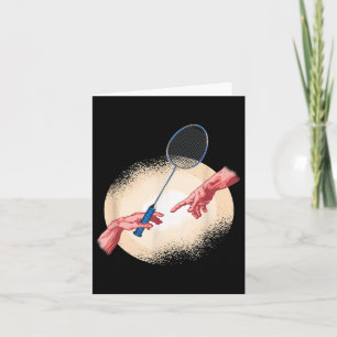 Badminton Player Shuttle-Geschenk Badminton Karte