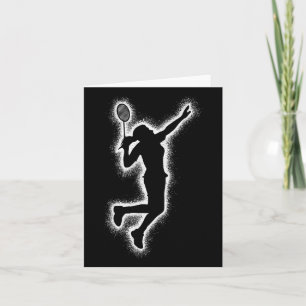Badminton Player Shuttle Girls Kinder Badminton Wo Karte