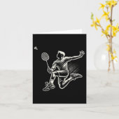 Badminton Player Shuttle Karte (Gelbe Blume)