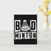 Badminton Player Shuttle Karte (Gelbe Blume)