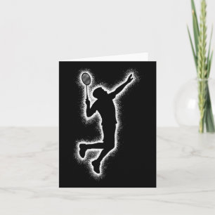 Badminton Player Shuttle Kids Boys Badminton Men Karte