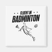 Badminton Player Shuttle Magnet (Vorne)