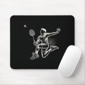 Badminton Player Shuttle Mousepad (Mit Mouse)