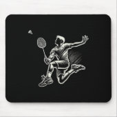 Badminton Player Shuttle Mousepad (Vorne)