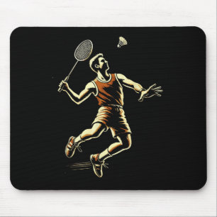 Badminton Player Shuttle Mousepad