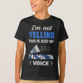 Badminton Player Shuttle My Badminton Voice T-Shirt (Vorderseite)