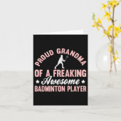Badminton Player Shuttle Oma Karte (Gelbe Blume)