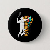 Badminton Player Shuttle Racket Badminton Button (Vorderseite)