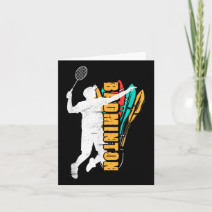 Badminton Player _ Shuttle Racket _ Badminton Karte