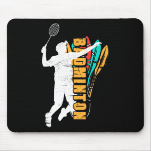 Badminton Player Shuttle Racket Badminton Mousepad