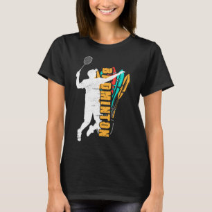 Badminton Player Shuttle Racket Badminton T-Shirt