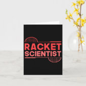 Badminton Player Shuttle Racket Scientist Badminto Karte (Gelbe Blume)