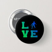 Badminton Player Shuttle Squash Mens Badminton Button (Vorne & Hinten)