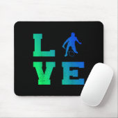 Badminton Player Shuttle Squash Mens Badminton Mousepad (Mit Mouse)