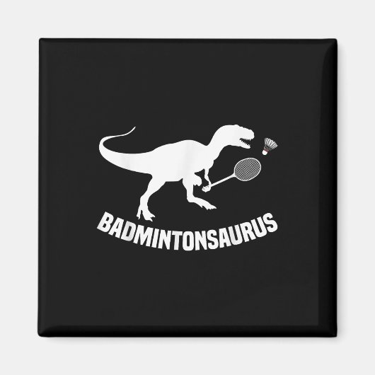 Badminton Player Shuttle Team Coach Badminton Play Magnet (Vorne)
