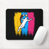 Badminton Player Shuttle Time Smash Rackets Lover Mousepad (Mit Mouse)