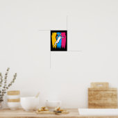 Badminton Player Shuttle Time Smash Rackets Lover Poster (Küche)