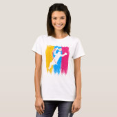 Badminton Player Shuttle Time Smash Rackets Lover T-Shirt (Vorne ganz)