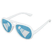 Badminton Player Shuttlecock Design Party Partybrille (Schrägansicht)