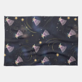 Badminton Player Shuttlecock Space Shuttle Summer Geschirrtuch (Horizontal)