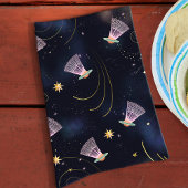 Badminton Player Shuttlecock Space Shuttle Summer Geschirrtuch