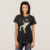 Badminton Player Shuttlecock Time Smash Rackets T-Shirt (Vorne ganz)