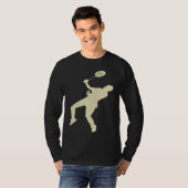 Badminton Player Shuttlecock Time Smash Rackets T-Shirt (Vorne ganz)