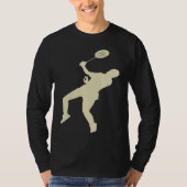 Badminton Player Shuttlecock Time Smash Rackets T-Shirt (Vorderseite)