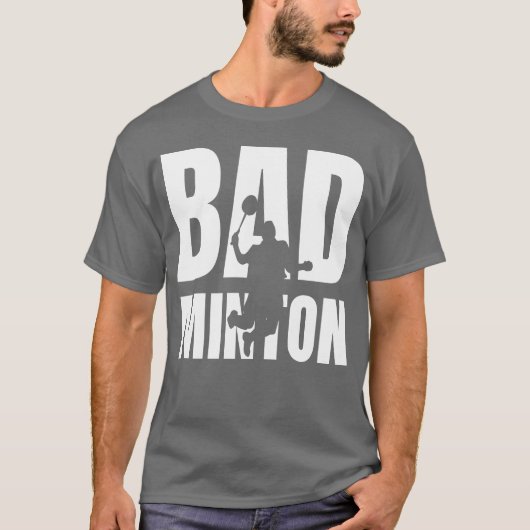 Badminton Player Smash Lover Love Sports Sport ret T-Shirt (Vorderseite)