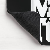 Badminton Player Smashing Shuttle Birdie Badminton Mousepad (Ecke)