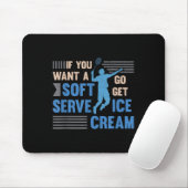 Badminton Player Soft Serve Badminton Mousepad (Mit Mouse)