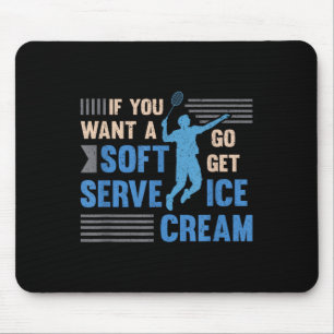 Badminton Player Soft Serve Badminton Mousepad