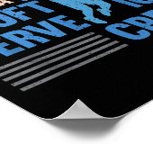 Badminton Player Soft Serve Badminton Poster (Ecke)