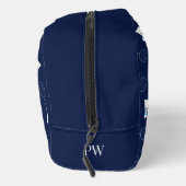 Badminton Player Sports Pattern Monogram Waschbeutel (Rechts)