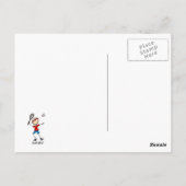 Badminton Player T - Shirt und Geschenke Postkarte (Rückseite)