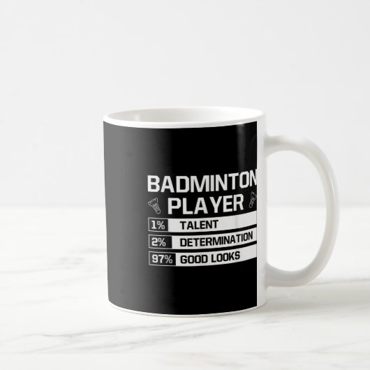 Badminton Player Talent Determination Good Looks S Kaffeetasse (Rechts)