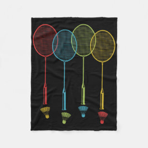 Badminton Player Team Shuttle Coach Match Badminto Fleecedecke