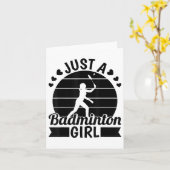 Badminton Player Team - Shuttle Just A Badminton G Karte (Gelbe Blume)