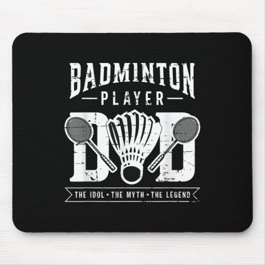 Badminton Player Vater Der Shuttle Player Badminto Mousepad (Vorne)