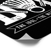 Badminton Player Vater Der Shuttle Player Badminto Poster (Ecke)