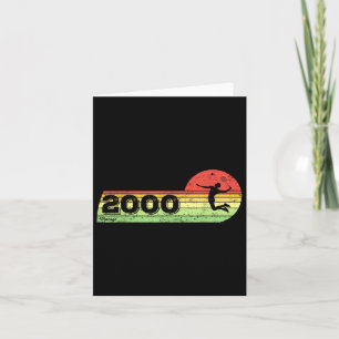 Badminton-Player Vintag 2000 Geburtstagshütte Bad Karte