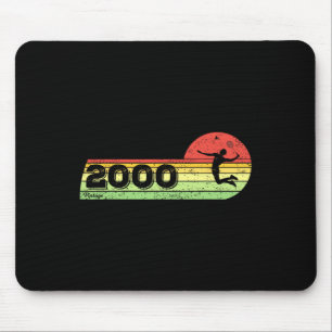 Badminton-Player Vintag 2000 Geburtstagshütte Bad Mousepad