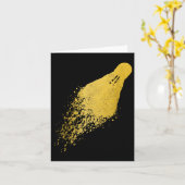 Badminton Player Vintag Badminton Karte (Gelbe Blume)