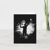 Badminton Player Vintag Badminton Karte (Vorderseite)