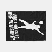 Badminton Player You Sure Shuttle Player Badminton Fleecedecke (Vorderseite (Horizontal))