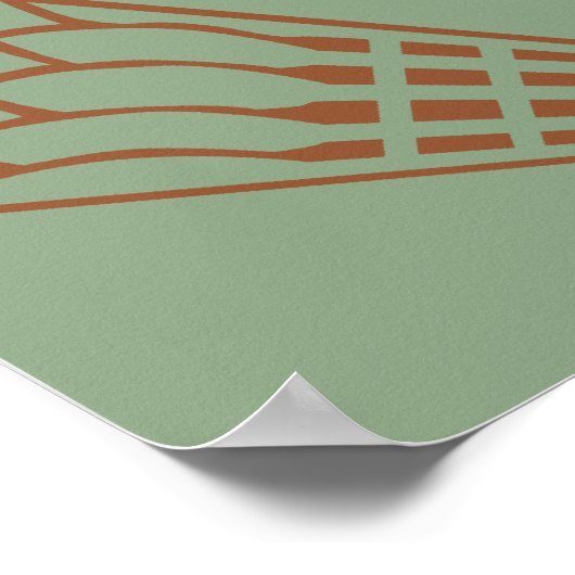 Badminton Pop Art Poster (Ecke)