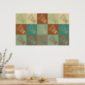 Badminton Pop Art Poster (Küche)