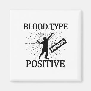 Badminton Positive Shuttle Court Spiel Sport Badmi Magnet