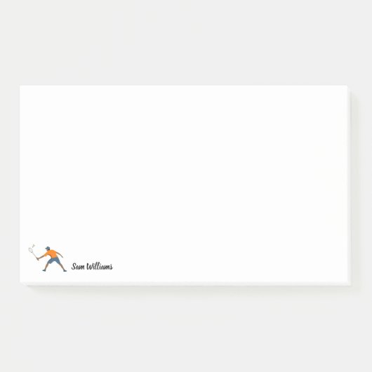 Badminton Post-it Klebezettel (Vorderseite)